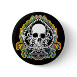 SKULL ACE OF SPADES buttons