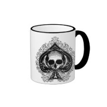 Skull Ace of Spades Coffee Mug