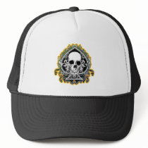 SKULL ACE OF SPADES MESH HATS