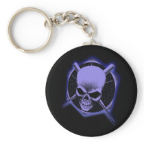 Skull and Blades Keychain