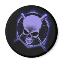 Skull and Blades Magnet