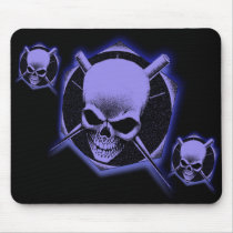 Skull and Blades Mouse Pad