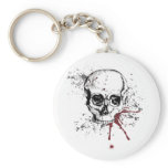 Skull and blood keychains