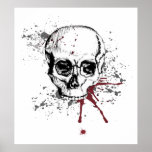 Skull and blood posters