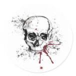 Skull and blood stickers