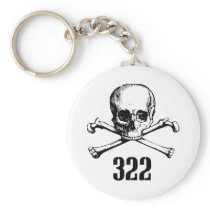 Skull and Bones 322 Key Chain