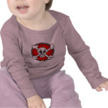 Skull and cross bones baby t-shirt