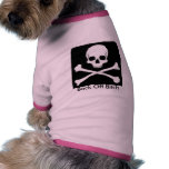 Skull and cross bones, Back Off Bitch Dog Clothes