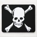 skull and crossbone mousepads