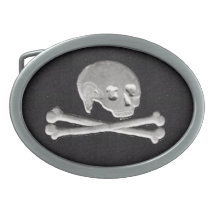 skull and crossbones belt buckles