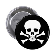 Skull and Crossbones Button