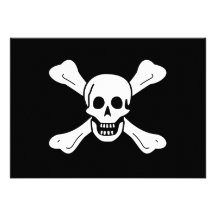 Skull and Crossbones Custom Invitations