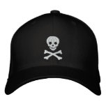 Skull And Crossbones Embroidered Cap embroidered hats