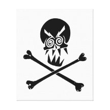 Skull and Crossbones Gallery Wrap Canvas