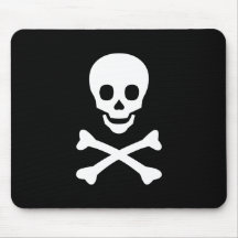 Skull and Crossbones Mouse Pad
