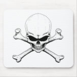skull and crossbones mousepad