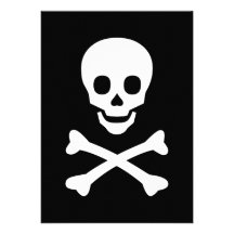 Skull and Crossbones Personalized Announcement