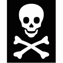 Skull and Crossbones Photo Cut Outs