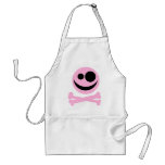 Skull and Crossbones. Pink and Black. Custom aprons