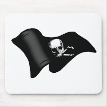 Skull and crossbones Pirate flag Mouse Pad