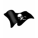 Skull and crossbones Pirate flag t-shirts