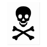 Skull and Crossbones Post Card