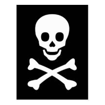 Skull and Crossbones Post Cards