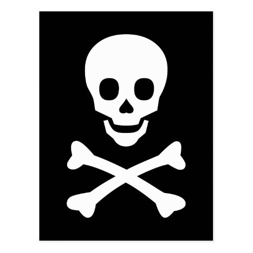 Skull and Crossbones Post Cards
