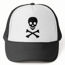 Skull and Crossbones Trucker Hat