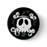 SKULL AND CROSSBONES WITH HEADPHONES buttons