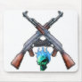 Skull and crossed Ak47s mousepad