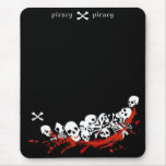 skull and crossed bones mousepads