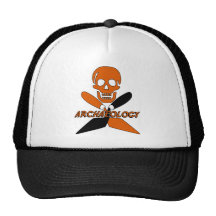 Skull and Crossed Trowels Archaeology Hat