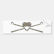 Skull and Crosshooks Bumper Sticker