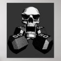 Skull and Dumbbells posters