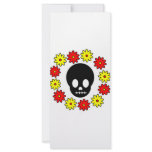 Skull and Flowers rack cards