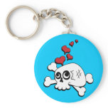 Skull and Hearts keychains