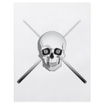 Skull and Pool Cues flyers