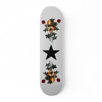 Skull and Roses Skate Board Deck