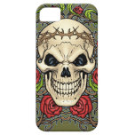 Skull and Roses with Crown Of Thorns by Al Rio iPhone 5 Covers