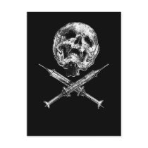 Skull and Syringes Postcards