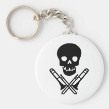 skull and trombones keychains