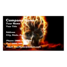 Skull Atomic Bomb Business Card Templates