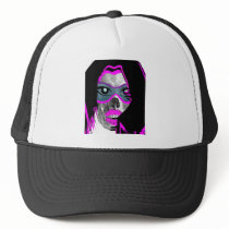 SKULL BEACH BABE GRAPHIC PRINT HAT