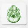 Skull Below Green Mouse Pads