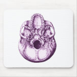Skull Below Purple Mousepads