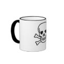 Skull Black mugs