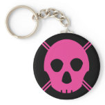 Skull Black/Pink keychains