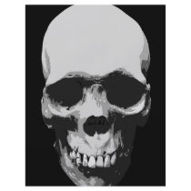 Skull Black & White Pop Art Flyer