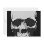Skull Black & White Pop Art invitations